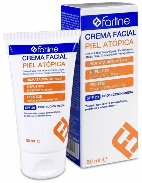 Farline Crema Facial Piel Atópica Spf 20, 50 Ml