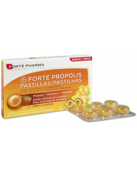 Forte Propolis 24 Pastillas Con Miel Y Vitamina C Sabor Miel