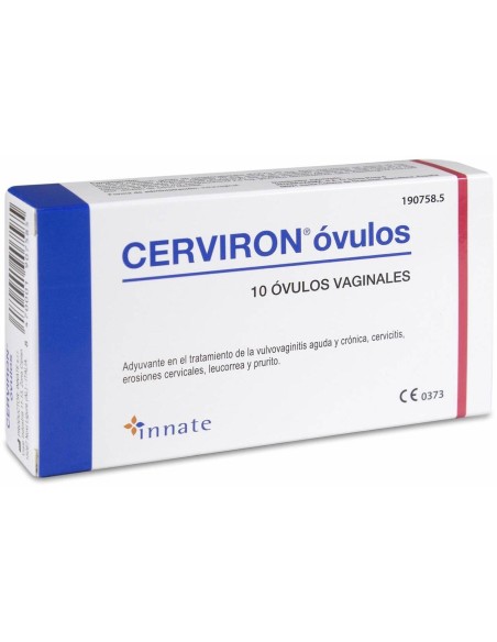Cerviron Óvulos Vaginales, 10 Unidades