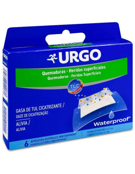 Urgo Quemaduras Y Heridas Superficiales 5 Cm X 7 Cm, 6 Apósitos