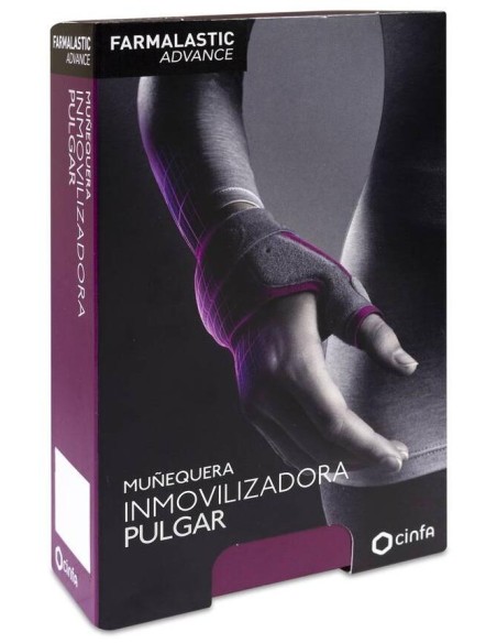 Farmalastic Advance Muñequera Inmovilizadora Pulgar T-2, 1 Unidad