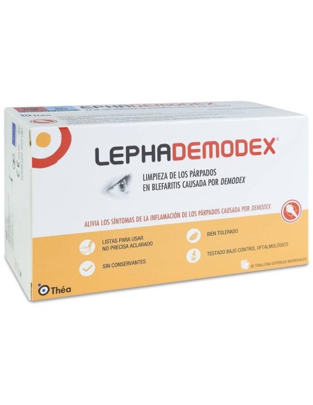 Lephademodex Toallitas Estériles Oculares, 30 Uds