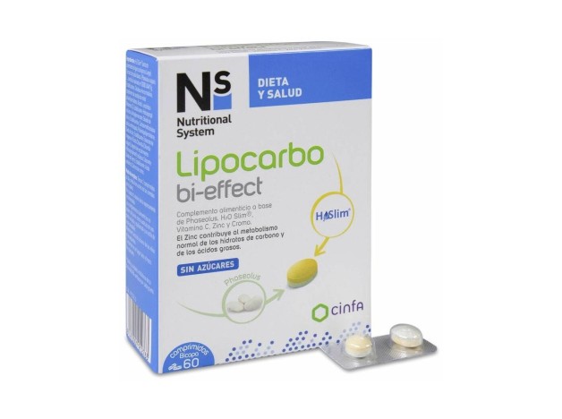 Ns Lipocarbo Bi-Effect, 60 Comprimidos