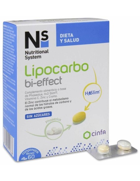 Ns Lipocarbo Bi-Effect, 60 Comprimidos