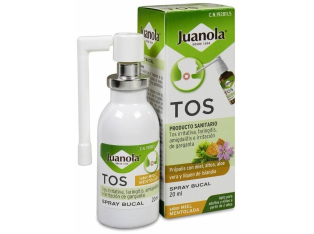 Juanola Tos Spray Bucal Miel Mentolada 20Ml