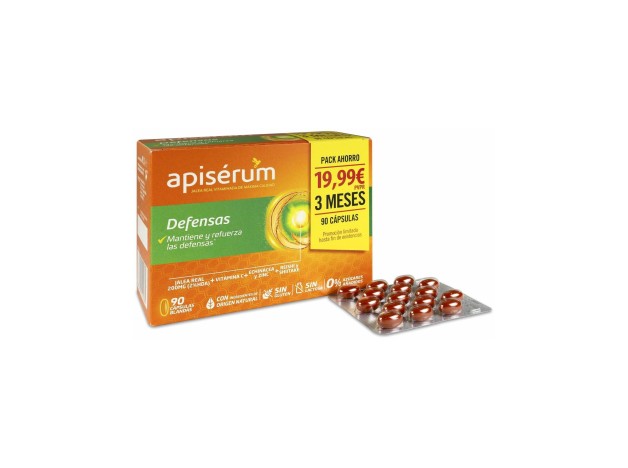 Apisérum Pack Defensas 3 Meses 90Caps