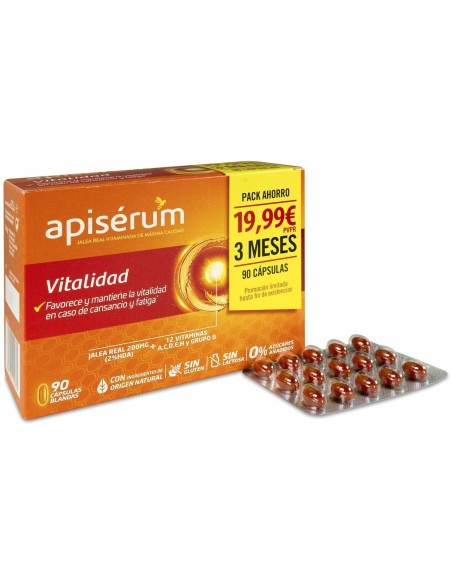 Apisérum Pack Vitalidad 3 Meses 90Caps