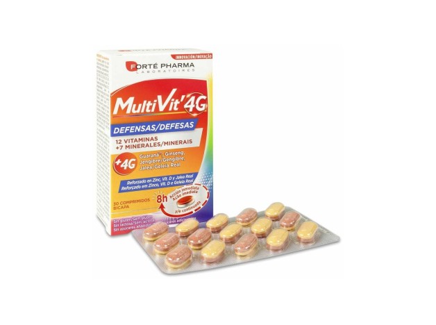 Forté Pharma Multivit' 4G Defensas, 30 Uds
