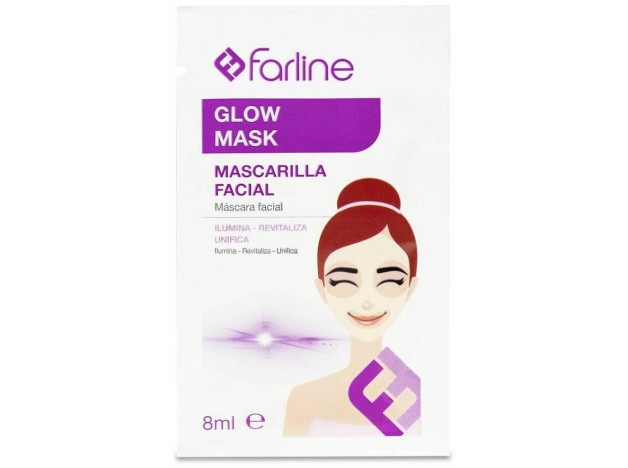 Farline Glow Mask Mascarilla Facial, 10 Uds X 8 Ml