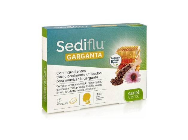 Santé Verte Sediflu Garganta, 15 Pastillas