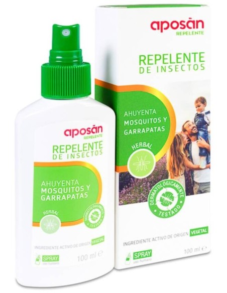 Aposán Repelente De Insectos Herbal, 100 Ml