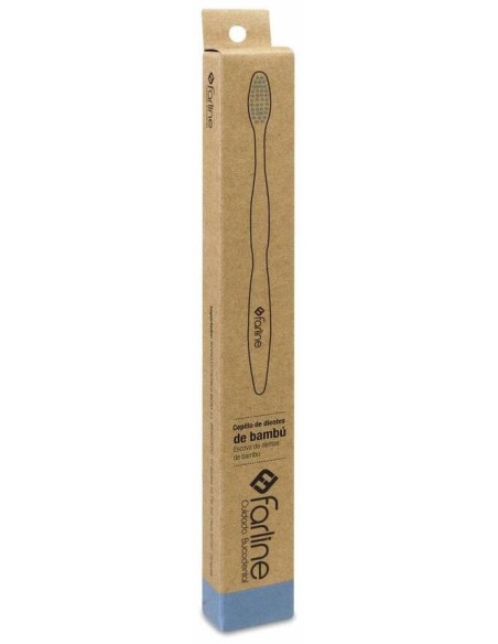 Farline Cepillo De Dientes Bambú Azul, 4 Uds