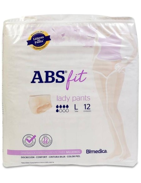 Lindor Absorbente Incontinencia Orina Fit Pants Lady Talla G 12Uds