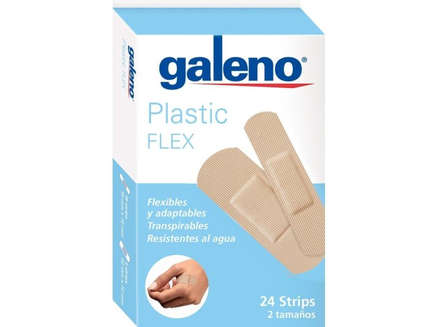 Galeno Apósitos Plastic Flex 2 Tamaños, 24 Uds