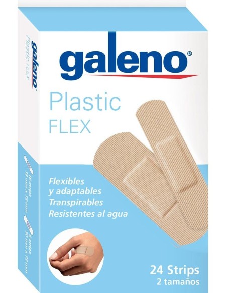 Galeno Apósitos Plastic Flex 2 Tamaños, 24 Uds