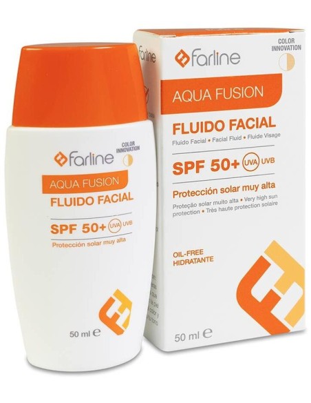 Farline Solar Fluído Facial Aqua Fusion Color Spf50+ 50Ml