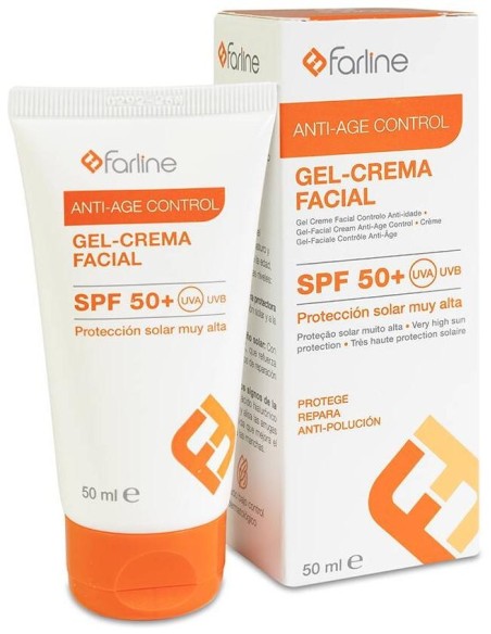 Farline Antiage Control Gel-Crema Facial Spf50+, 50 Ml