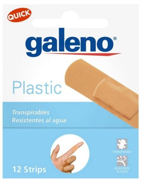 Galeno Tiras Quick Plastic Color Piel, 12 Uds