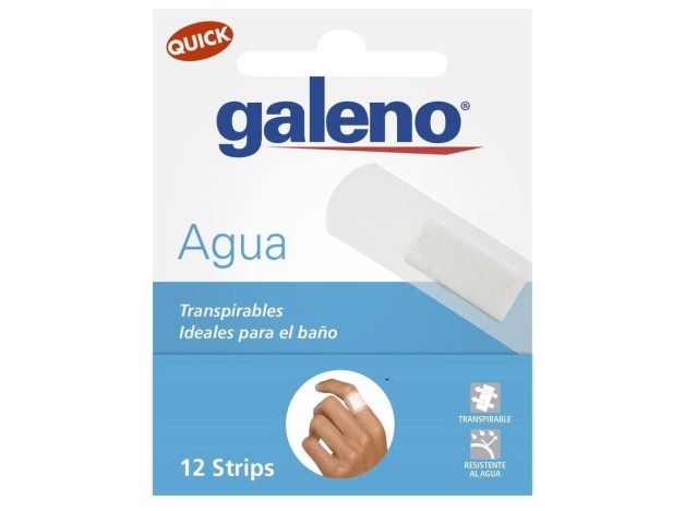Galeno Tiras Quick Plastic Transparente, 12 Uds