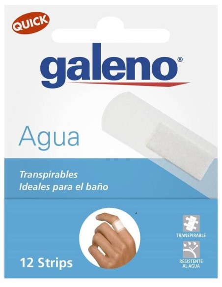 Galeno Tiras Quick Plastic Transparente, 12 Uds