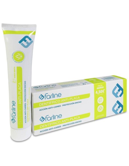 Duplo Farline Dentífrico Antiplaca Menta Y Aloe Vera, 125 Ml