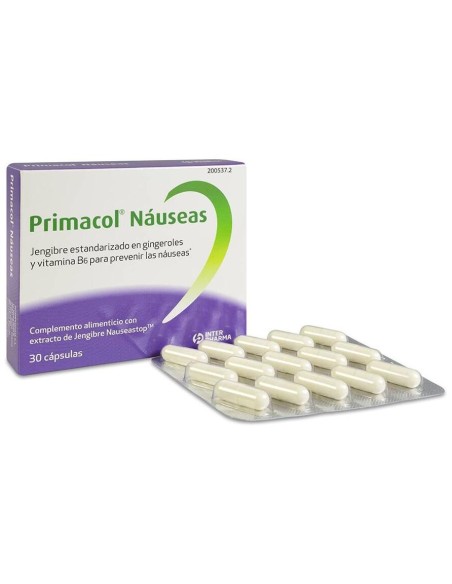 Primacol Náuseas, 30 Cápsulas