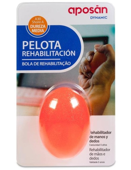 Aposán Dynamic Pelota Rehabilitación Dureza Media, 1 Unidad