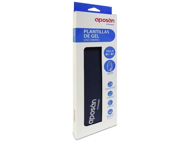Aposán Plantillas Gel Dynamic T41- 47, 1 Par