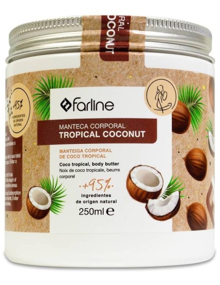 Farline Manteca Corporal Tropical Coconut 250Ml