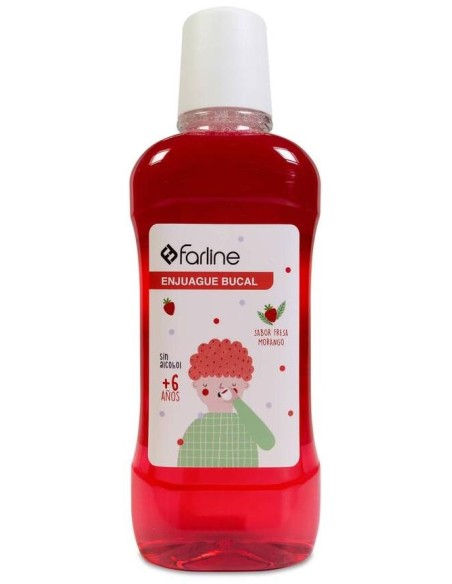 Farline Junior Enjuague Bucal Infantil Fresa 500Ml