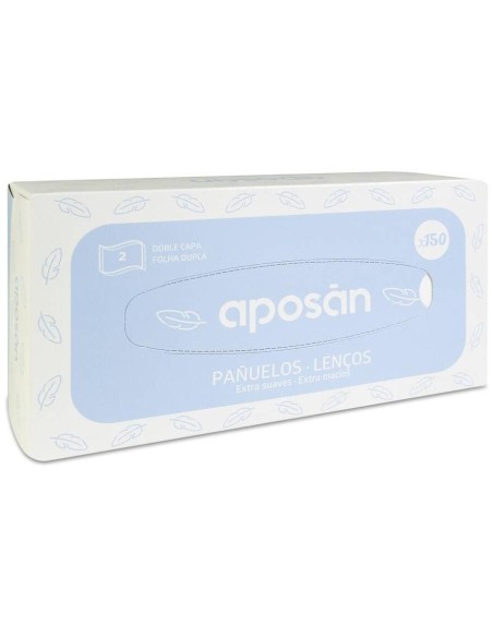 Aposán Caja De Pañuelos De Doble Capa, 150 Unidades