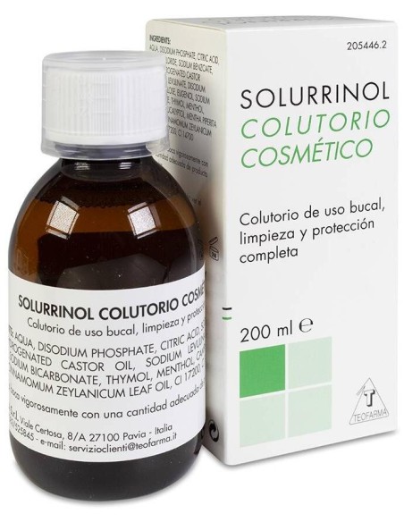 Teofarma Solurrinol Colutorio Cosmético 200Ml