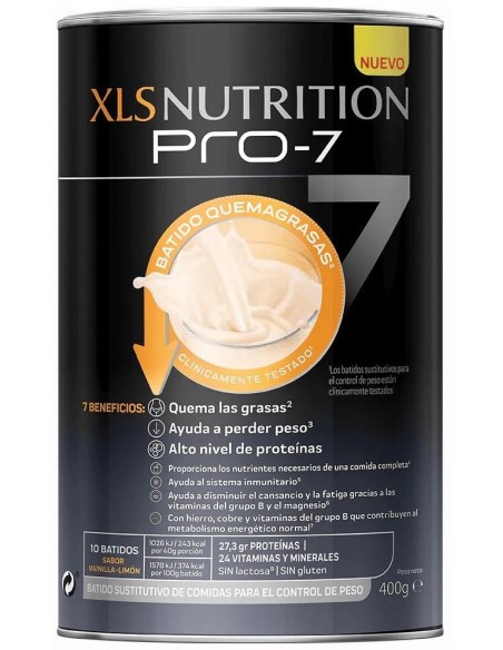 Xls Nutrition Pro-7 10 Batidos Quema Grasas 400 Gr