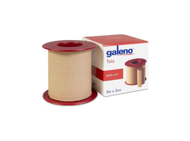 Galeno Esparadrapo Tela Piel 5 M X 5 Cm, 1 Unidad