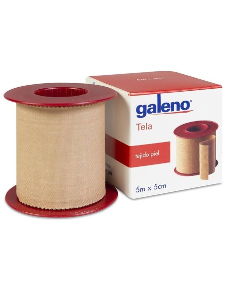 Galeno Esparadrapo Tela Piel 5 M X 5 Cm, 1 Unidad