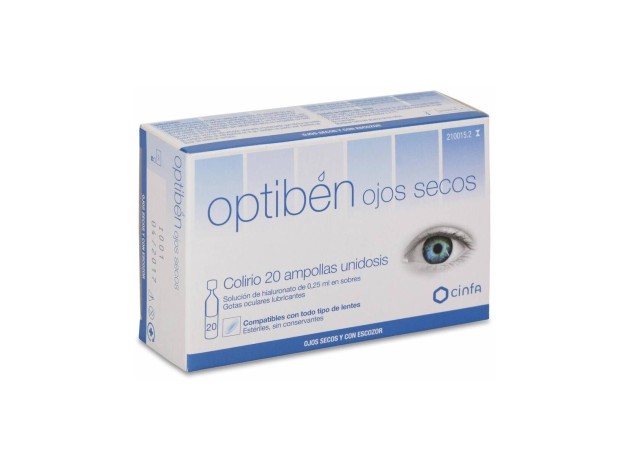 Optiben Ojos Secos 20 Ampollas Unidosis 0_25Ml