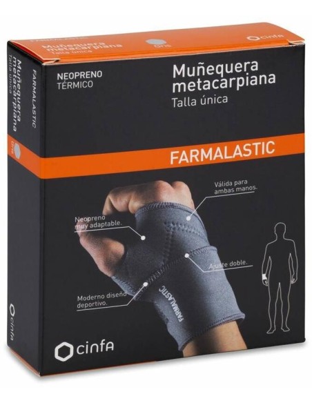 Farmalastic Muñequera Metacarpiana Ambas Manos T-Única 1Ud