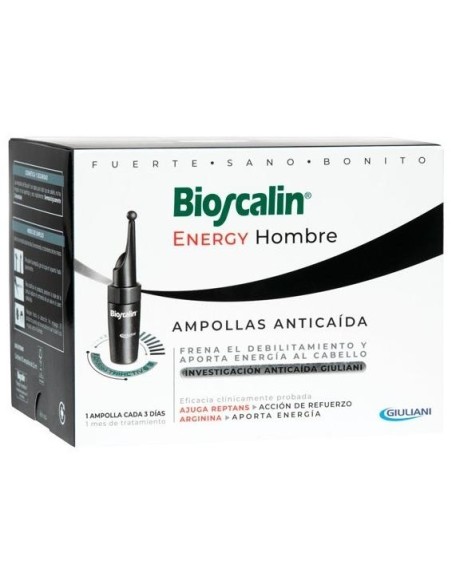 Boiron Bioscalin Energy Hombre Ampollas Anticaída, 10 Ampollas