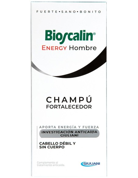 Boiron Bioscalin Energy Hombre Champú Fortalecedor, 200 Ml