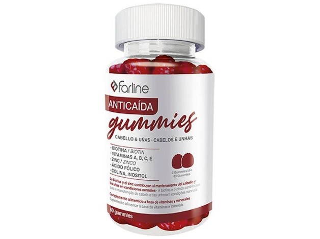 Farline Gummies Anticaída, 60 Unidades