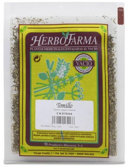 Macoesa Tomillo Herbofarma 20Gr