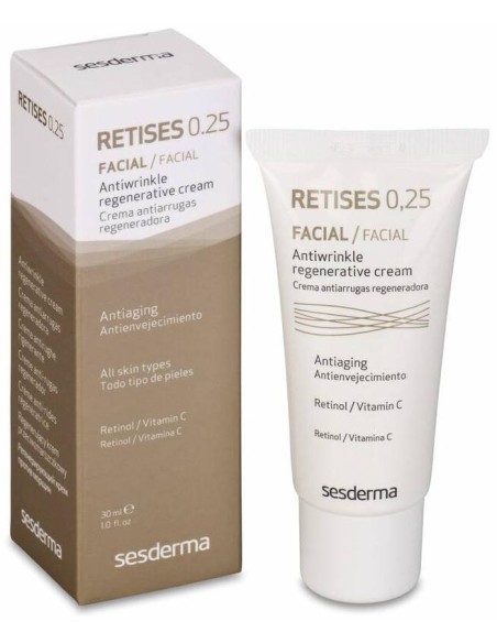 Sesderma Retises 0,25% Crema Regeneradora Antiarrugas, 30 Ml