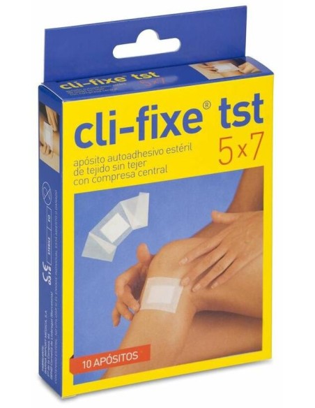Cli-Fixe Tst Apósito Estéril 5 Cm X 7 Cm, 10 Unidades