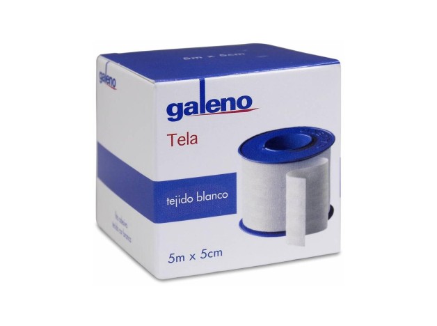Galeno Esparadrapo Tejido Blanco 5 Cm X 5 M, 1 Ud