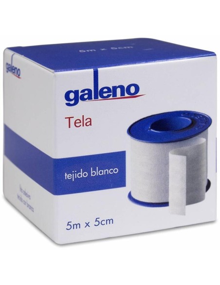 Galeno Esparadrapo Tejido Blanco 5 Cm X 5 M, 1 Ud