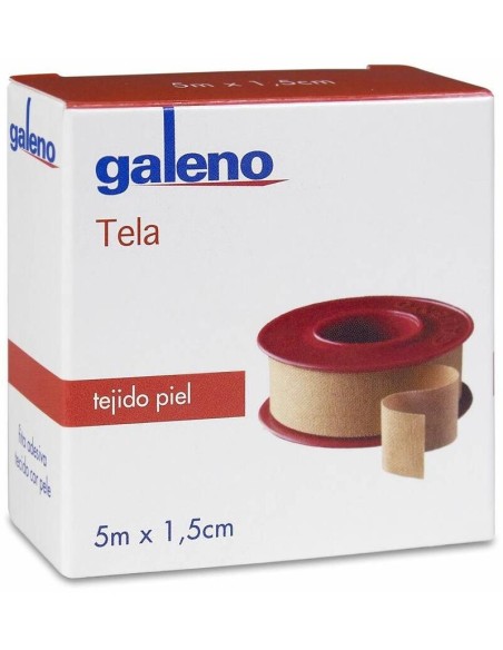 Galeno Esparadrapo Tejido Piel 5M X 1,5 Cm, 1 Ud