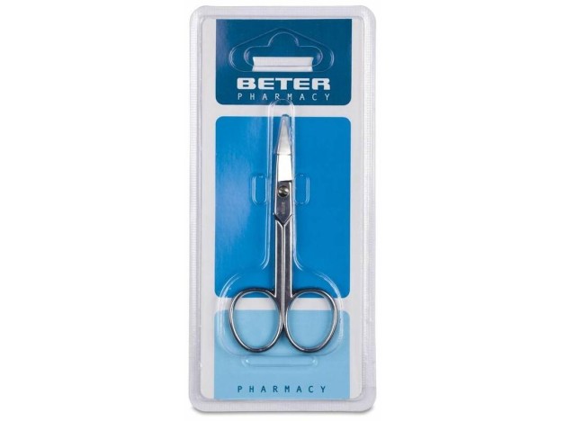 Beter Tijera Manicura Uñas Curva Cromada, 1 Ud