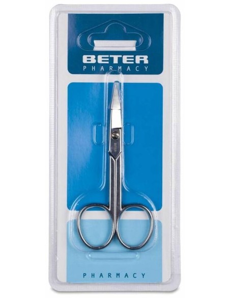 Beter Tijera Manicura Uñas Curva Cromada, 1 Ud