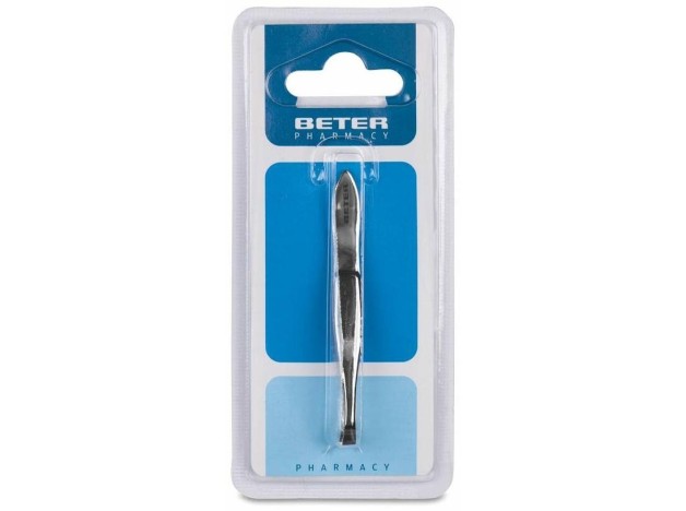 Beter Pinza De Depilar Punta Recta Cromada, 1 Ud