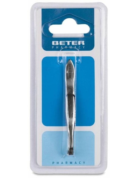 Beter Pinza De Depilar Punta Recta Cromada, 1 Ud